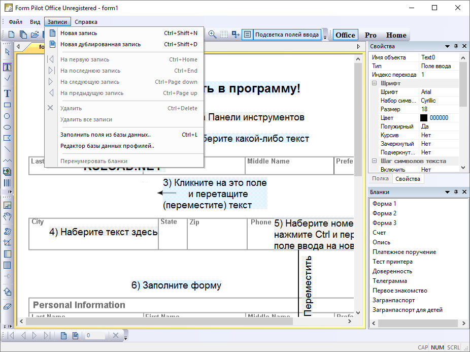 Form Pilot Office бесплатно